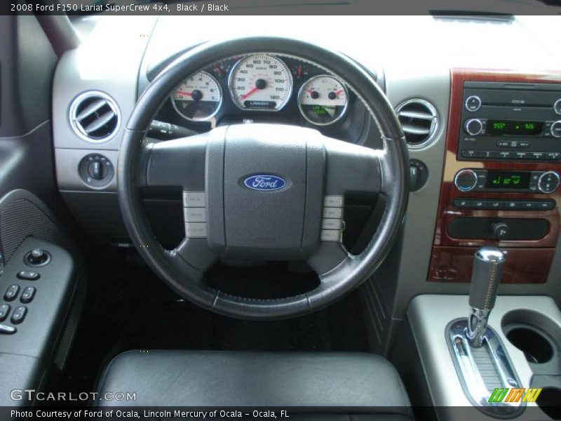 Black / Black 2008 Ford F150 Lariat SuperCrew 4x4