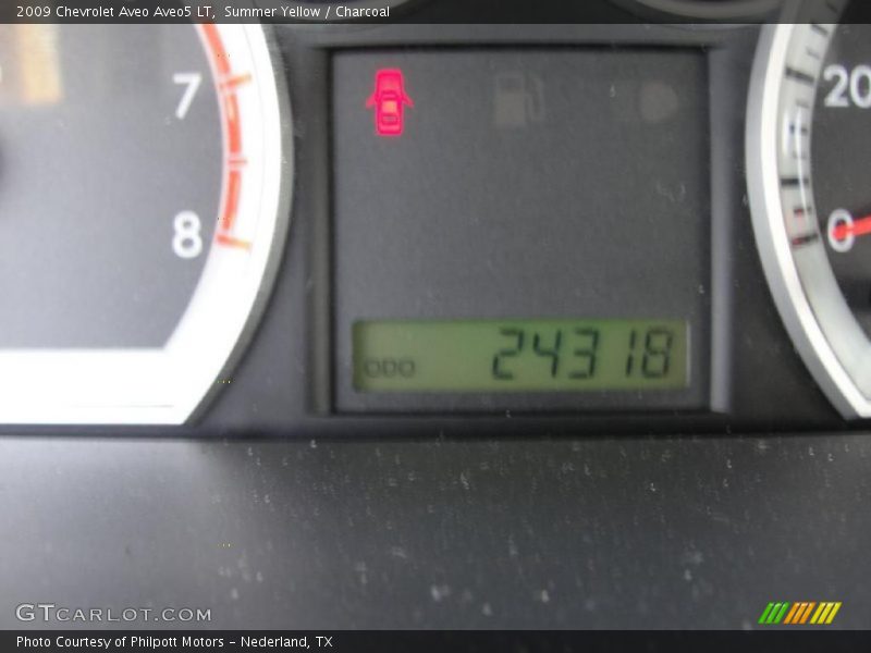 Summer Yellow / Charcoal 2009 Chevrolet Aveo Aveo5 LT