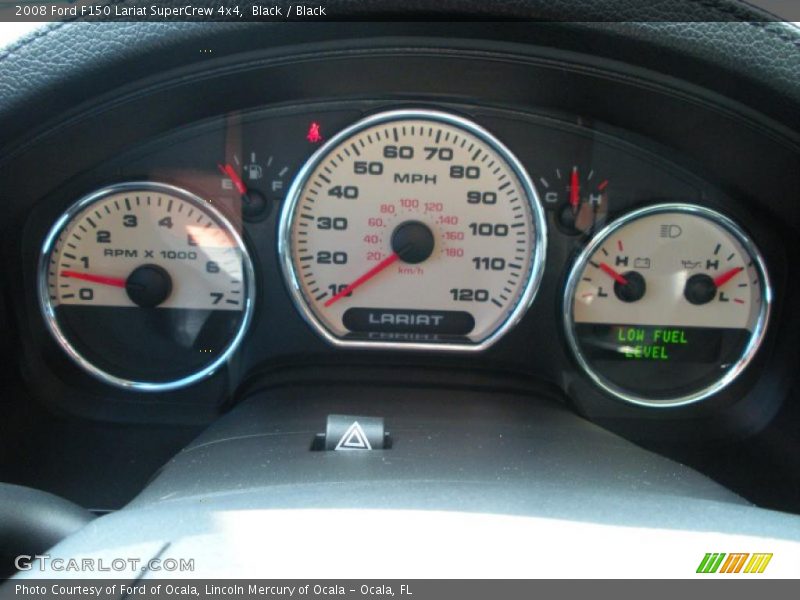 Black / Black 2008 Ford F150 Lariat SuperCrew 4x4