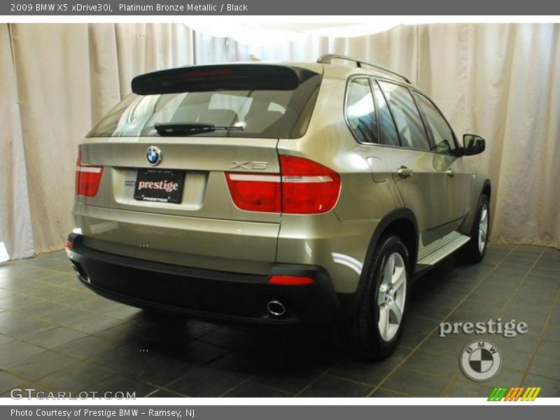 Platinum Bronze Metallic / Black 2009 BMW X5 xDrive30i