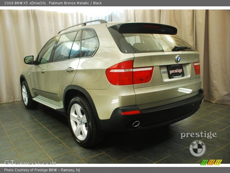 Platinum Bronze Metallic / Black 2009 BMW X5 xDrive30i