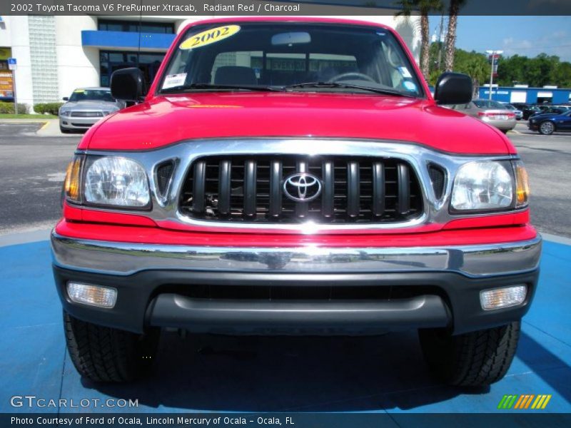 Radiant Red / Charcoal 2002 Toyota Tacoma V6 PreRunner Xtracab