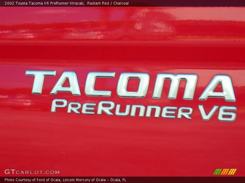 Radiant Red / Charcoal 2002 Toyota Tacoma V6 PreRunner Xtracab