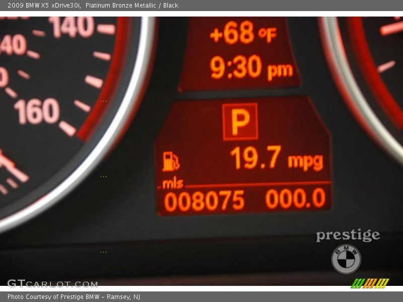Platinum Bronze Metallic / Black 2009 BMW X5 xDrive30i