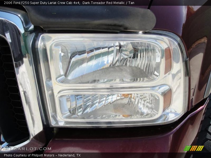 Dark Toreador Red Metallic / Tan 2006 Ford F250 Super Duty Lariat Crew Cab 4x4