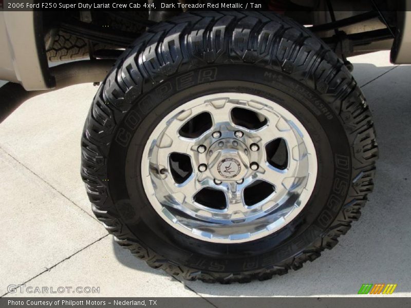 Dark Toreador Red Metallic / Tan 2006 Ford F250 Super Duty Lariat Crew Cab 4x4