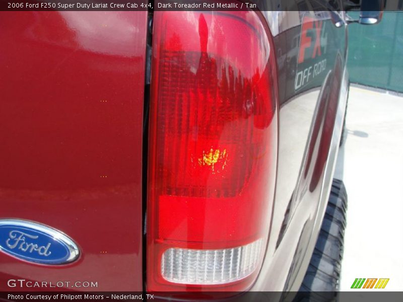 Dark Toreador Red Metallic / Tan 2006 Ford F250 Super Duty Lariat Crew Cab 4x4