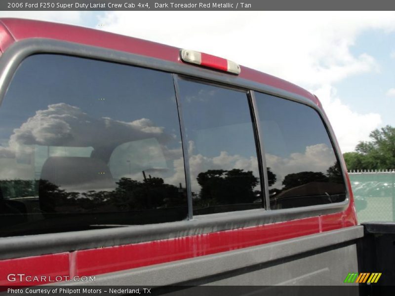 Dark Toreador Red Metallic / Tan 2006 Ford F250 Super Duty Lariat Crew Cab 4x4