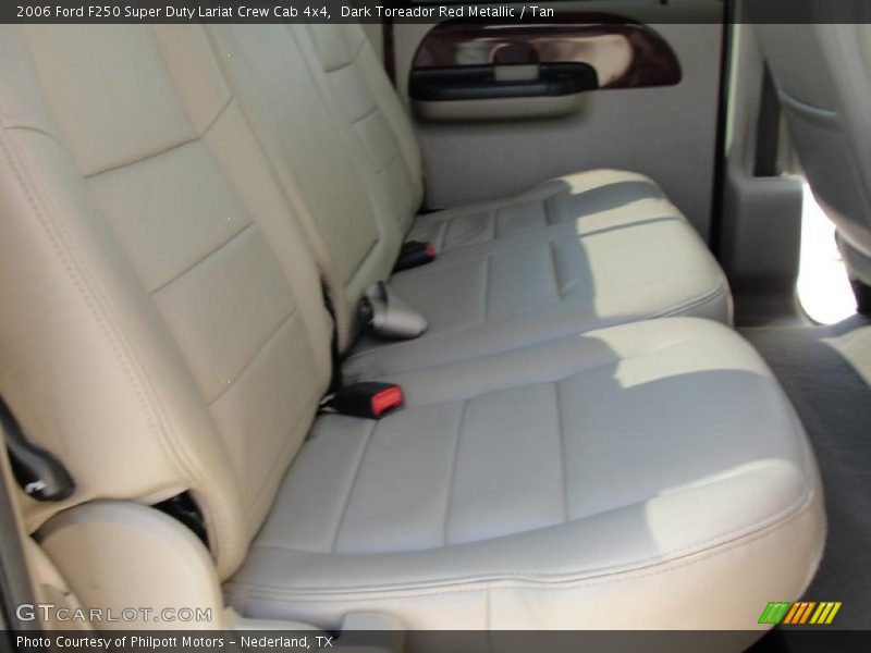Dark Toreador Red Metallic / Tan 2006 Ford F250 Super Duty Lariat Crew Cab 4x4