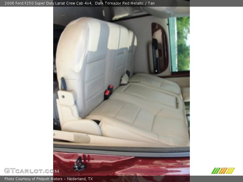 Dark Toreador Red Metallic / Tan 2006 Ford F250 Super Duty Lariat Crew Cab 4x4