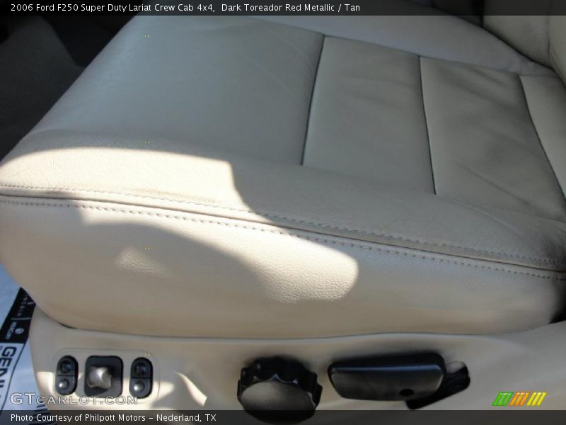 Dark Toreador Red Metallic / Tan 2006 Ford F250 Super Duty Lariat Crew Cab 4x4