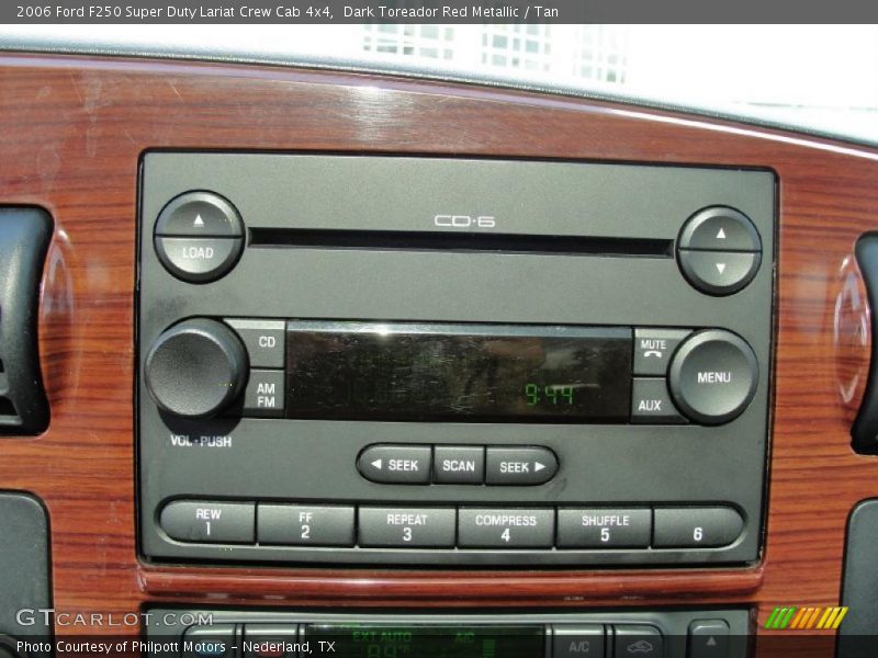 Dark Toreador Red Metallic / Tan 2006 Ford F250 Super Duty Lariat Crew Cab 4x4