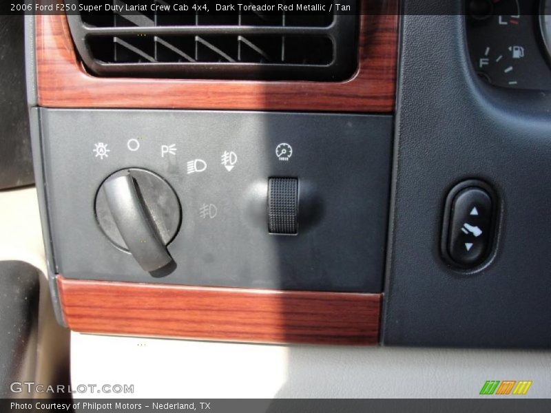Dark Toreador Red Metallic / Tan 2006 Ford F250 Super Duty Lariat Crew Cab 4x4