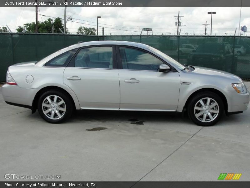 Silver Birch Metallic / Medium Light Stone 2008 Ford Taurus SEL