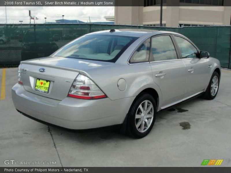 Silver Birch Metallic / Medium Light Stone 2008 Ford Taurus SEL