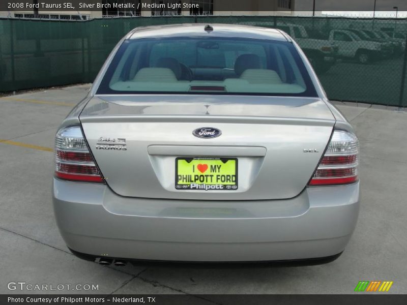 Silver Birch Metallic / Medium Light Stone 2008 Ford Taurus SEL