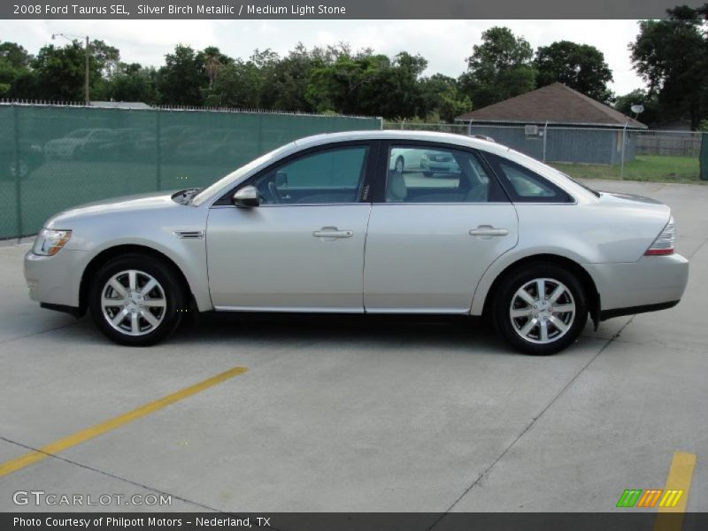 Silver Birch Metallic / Medium Light Stone 2008 Ford Taurus SEL