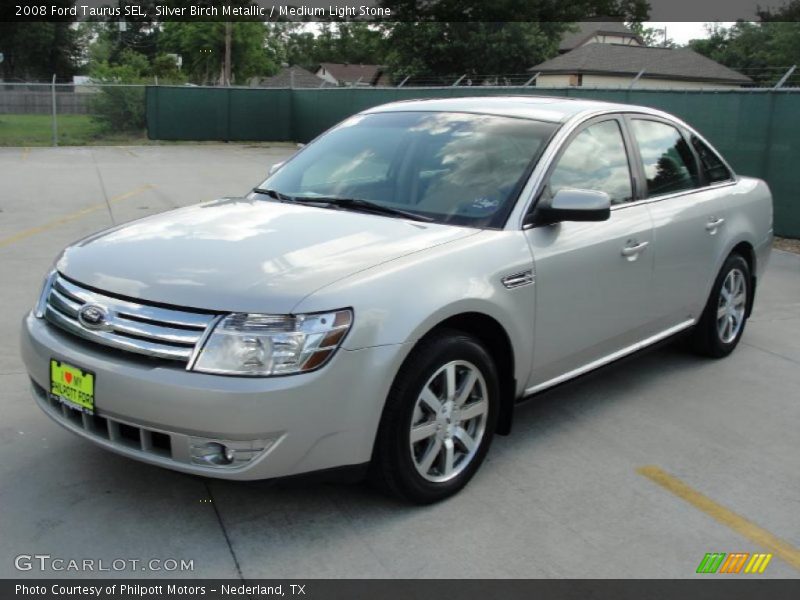 Silver Birch Metallic / Medium Light Stone 2008 Ford Taurus SEL