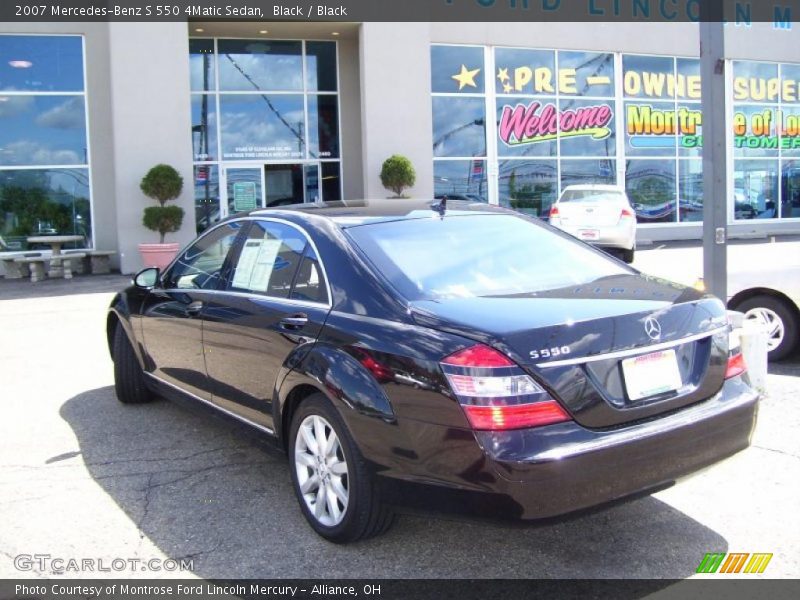 Black / Black 2007 Mercedes-Benz S 550 4Matic Sedan