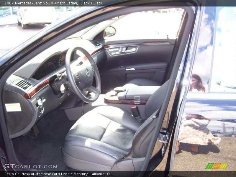 Black / Black 2007 Mercedes-Benz S 550 4Matic Sedan