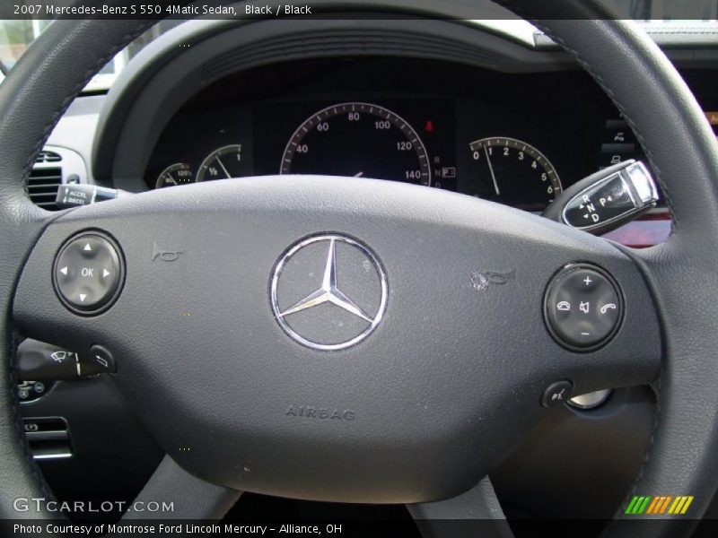 Black / Black 2007 Mercedes-Benz S 550 4Matic Sedan