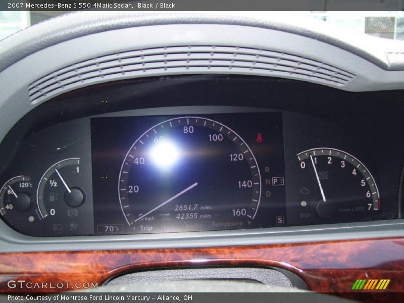 Black / Black 2007 Mercedes-Benz S 550 4Matic Sedan