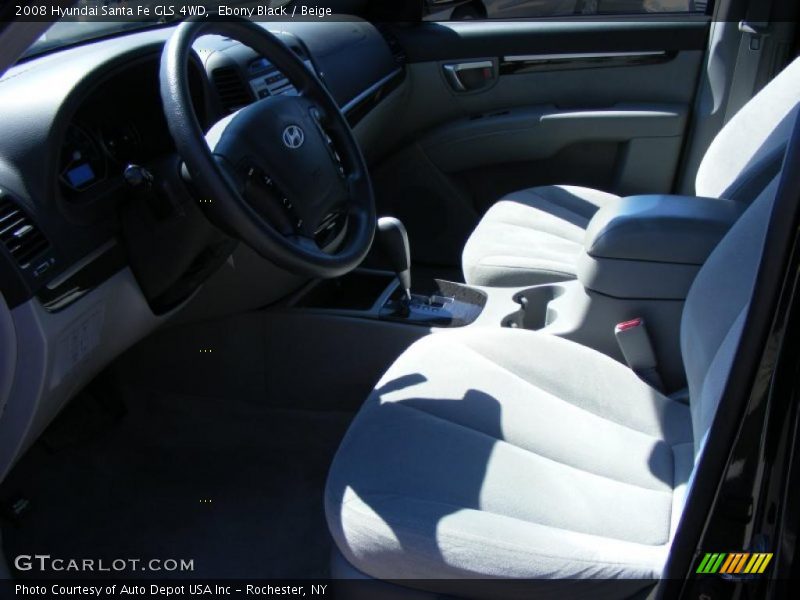 Ebony Black / Beige 2008 Hyundai Santa Fe GLS 4WD