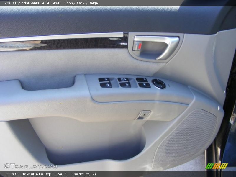 Ebony Black / Beige 2008 Hyundai Santa Fe GLS 4WD