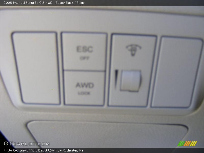 Ebony Black / Beige 2008 Hyundai Santa Fe GLS 4WD