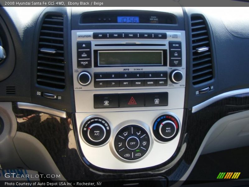 Ebony Black / Beige 2008 Hyundai Santa Fe GLS 4WD