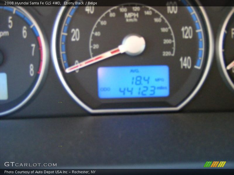 Ebony Black / Beige 2008 Hyundai Santa Fe GLS 4WD