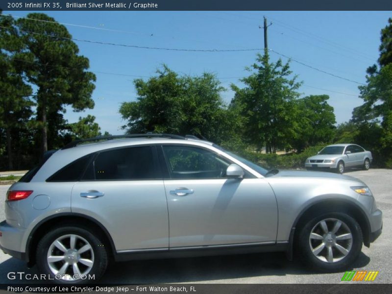Brilliant Silver Metallic / Graphite 2005 Infiniti FX 35