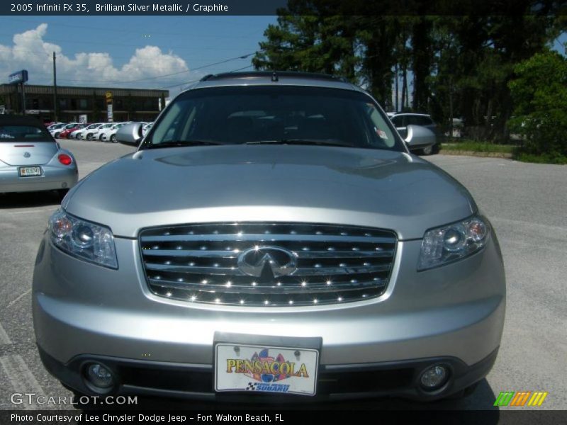 Brilliant Silver Metallic / Graphite 2005 Infiniti FX 35