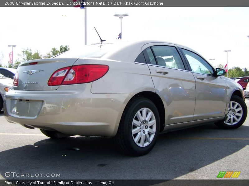 Light Sandstone Metallic / Dark Khaki/Light Graystone 2008 Chrysler Sebring LX Sedan