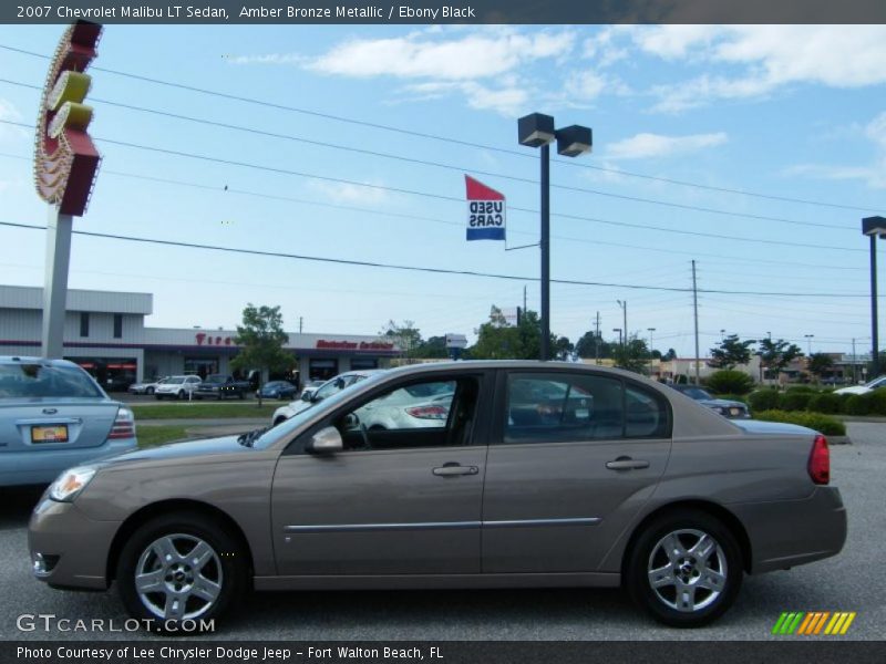 Amber Bronze Metallic / Ebony Black 2007 Chevrolet Malibu LT Sedan