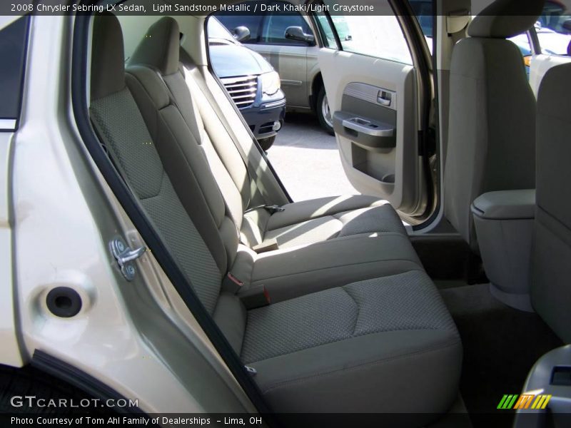 Light Sandstone Metallic / Dark Khaki/Light Graystone 2008 Chrysler Sebring LX Sedan