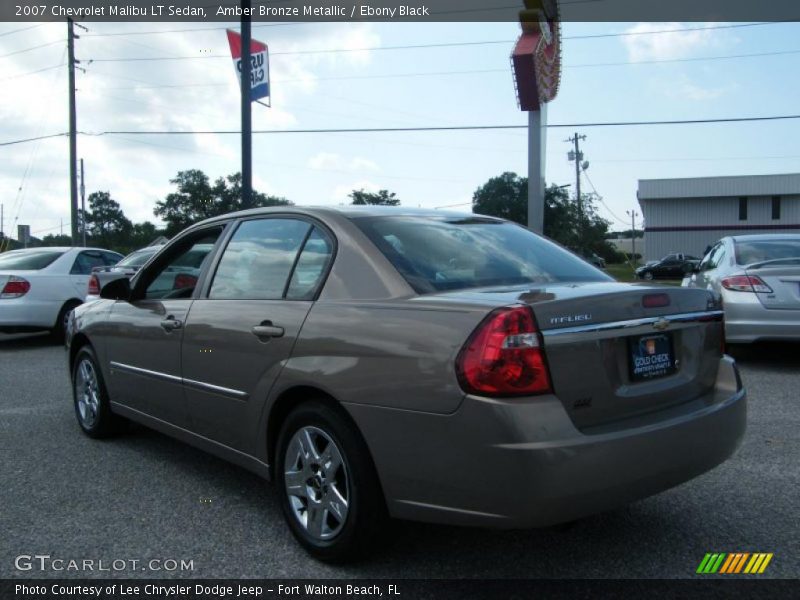 Amber Bronze Metallic / Ebony Black 2007 Chevrolet Malibu LT Sedan
