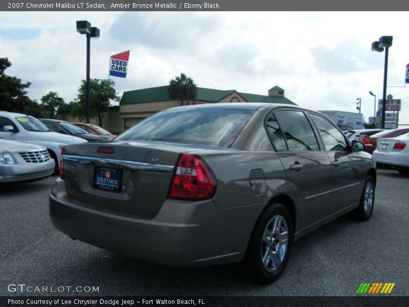 Amber Bronze Metallic / Ebony Black 2007 Chevrolet Malibu LT Sedan
