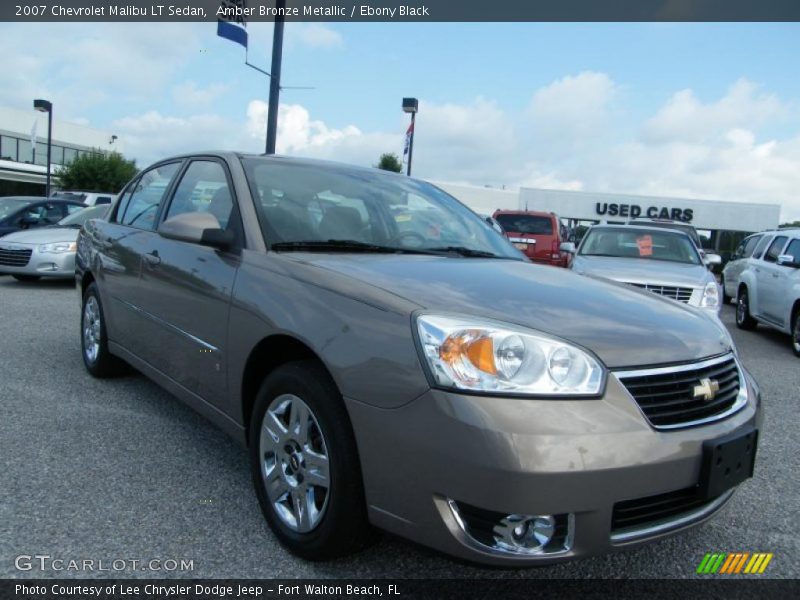 Amber Bronze Metallic / Ebony Black 2007 Chevrolet Malibu LT Sedan