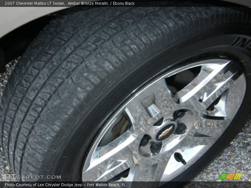 Amber Bronze Metallic / Ebony Black 2007 Chevrolet Malibu LT Sedan