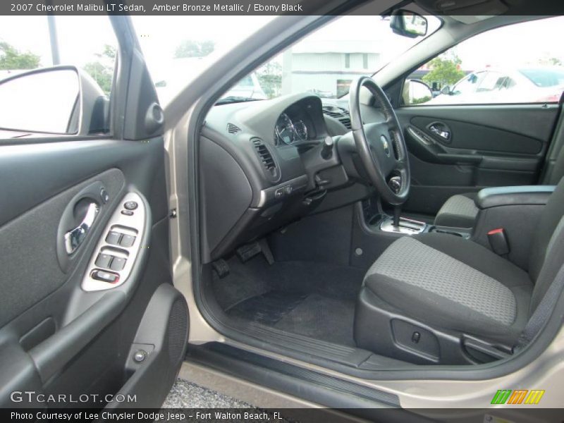 Amber Bronze Metallic / Ebony Black 2007 Chevrolet Malibu LT Sedan