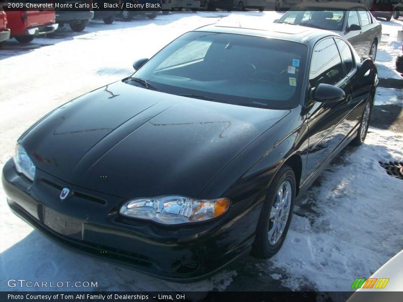 Black / Ebony Black 2003 Chevrolet Monte Carlo LS