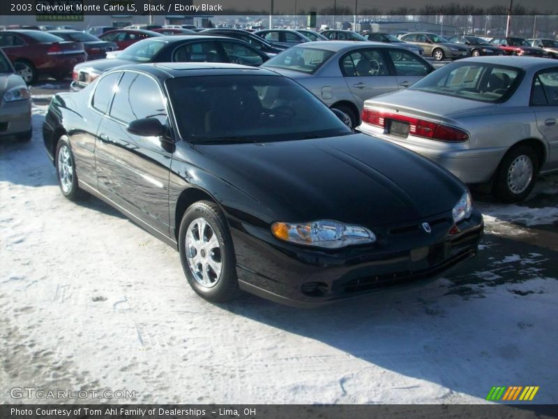 Black / Ebony Black 2003 Chevrolet Monte Carlo LS