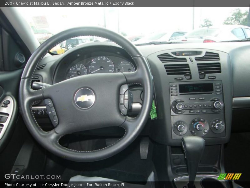 Amber Bronze Metallic / Ebony Black 2007 Chevrolet Malibu LT Sedan