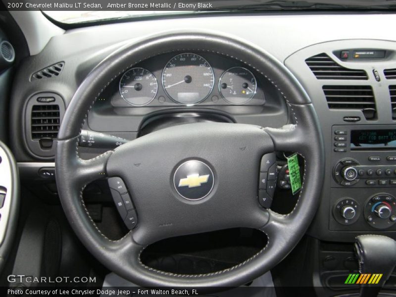 Amber Bronze Metallic / Ebony Black 2007 Chevrolet Malibu LT Sedan