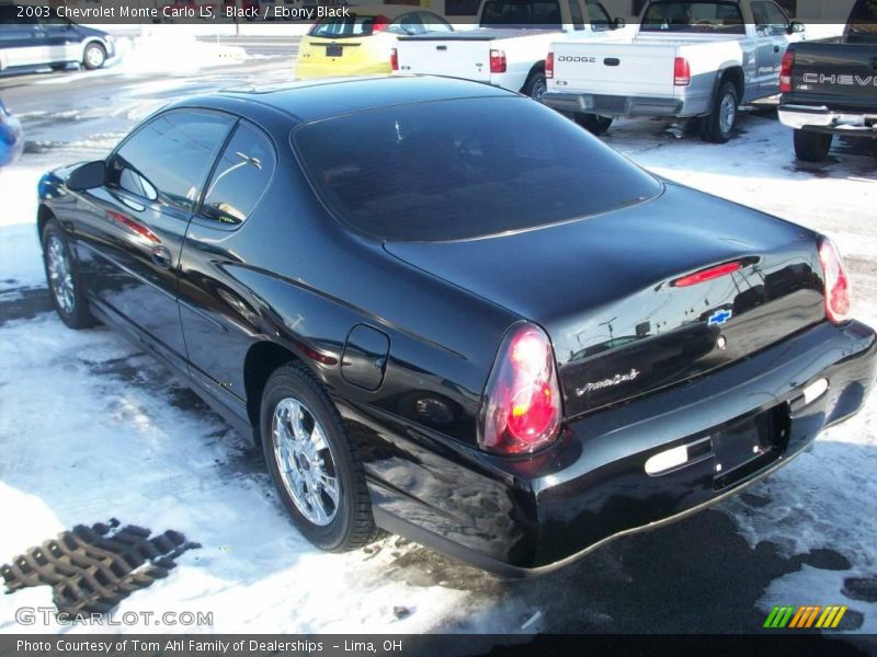 Black / Ebony Black 2003 Chevrolet Monte Carlo LS