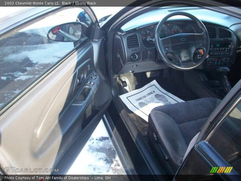 Black / Ebony Black 2003 Chevrolet Monte Carlo LS