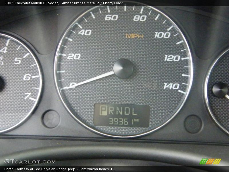 Amber Bronze Metallic / Ebony Black 2007 Chevrolet Malibu LT Sedan