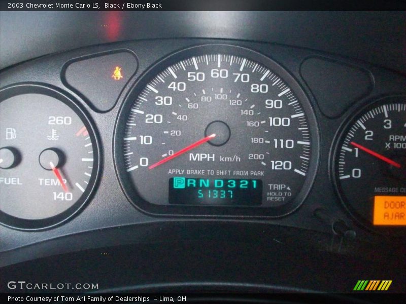 Black / Ebony Black 2003 Chevrolet Monte Carlo LS