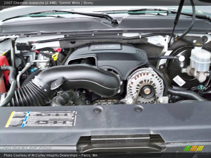 Summit White / Ebony 2007 Chevrolet Avalanche LS 4WD